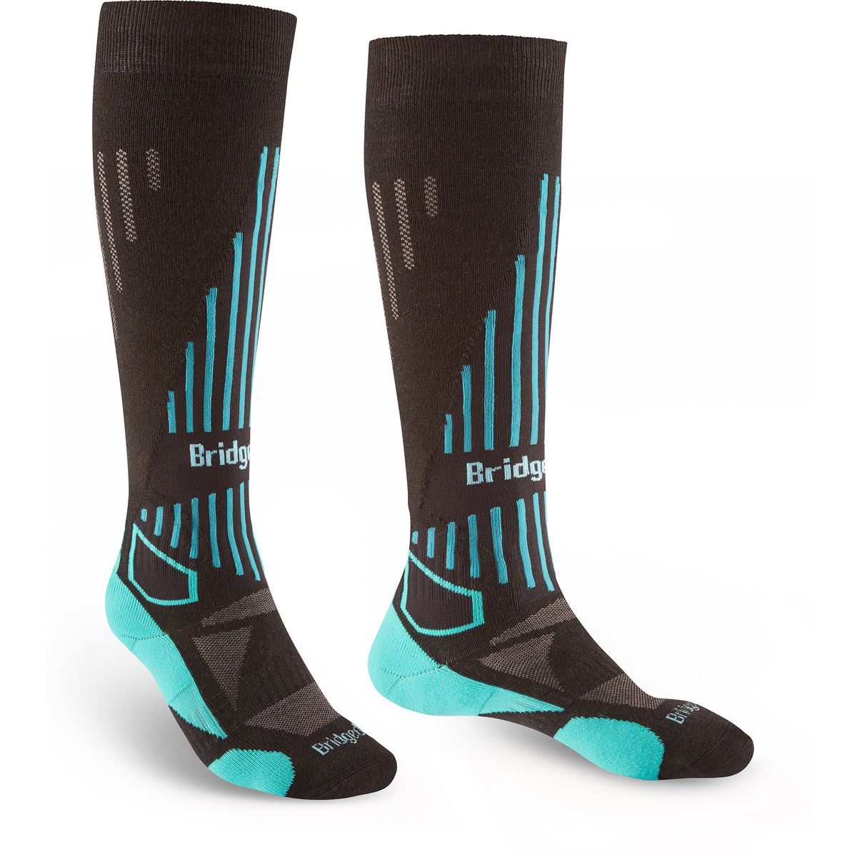 Bridgedale Donna Calze da sci Ski Lighweight Merino Performance (Taglia 35 , Nero)