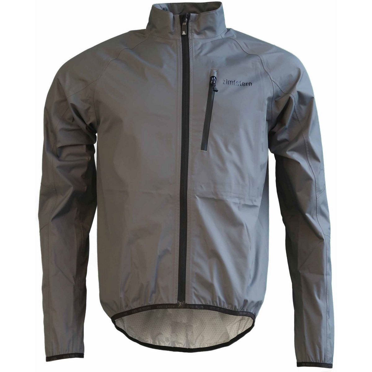 Zimtstern Herren Boltz Packable Rain Jacke (Größe XL, grau)