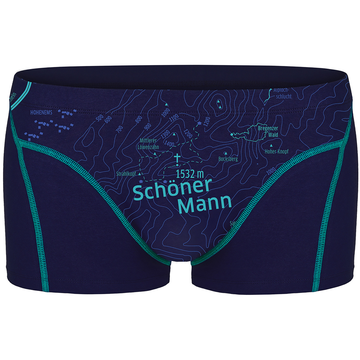 Ein schöner Fleck Erde Herren Schöner Mann Boxer (Größe M, blau)