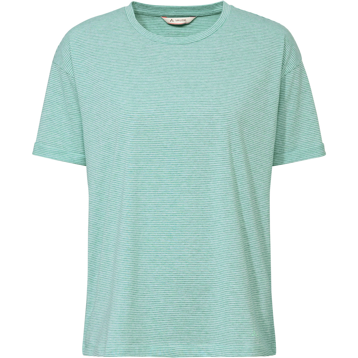 Vaude Damen Mineo Striped T-Shirt (Größe S, tuerkis)