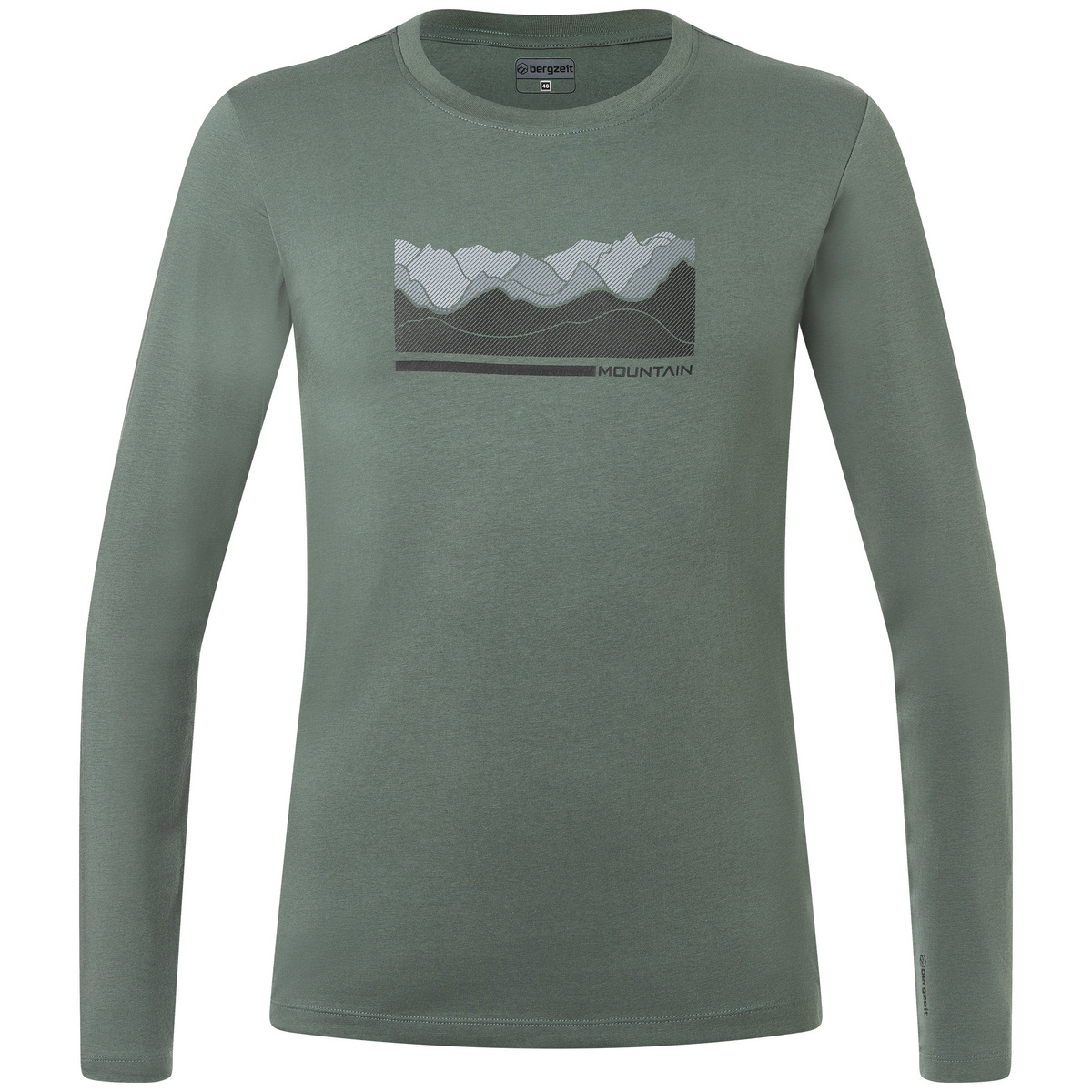 Bergzeit Basics Uomo Maglia a maniche lunghe Bergzeit (Taglia XXL, Verde)