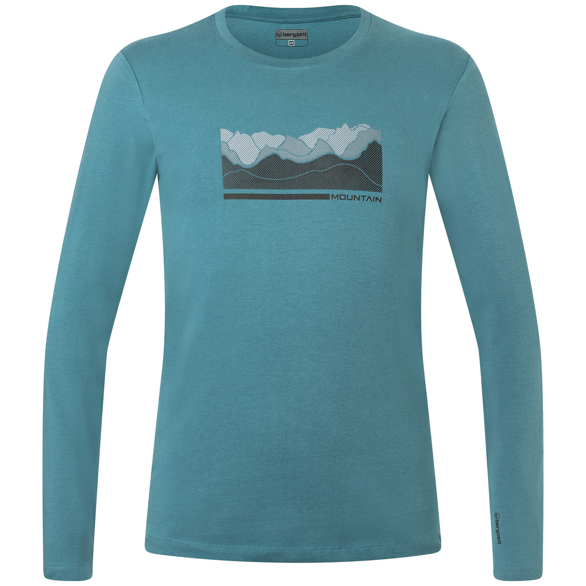 Bergzeit Basics Uomo Maglia a maniche lunghe Bergzeit (Taglia XL, Blu)