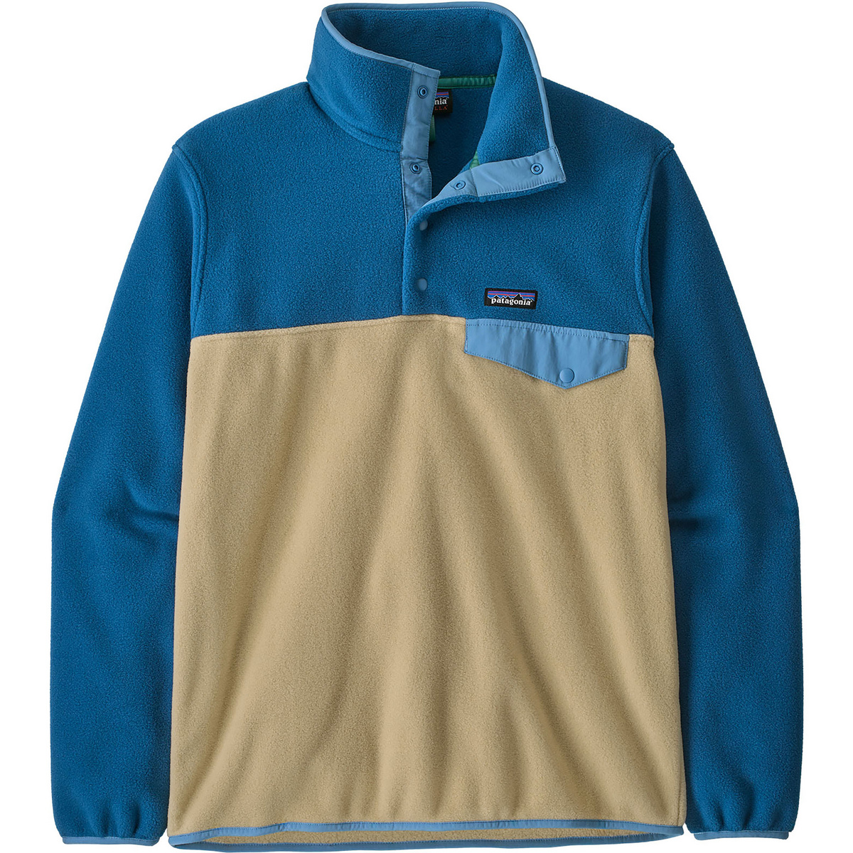Patagonia Uomo Maglione LW Synch Snap-T (Taglia S, Blu)