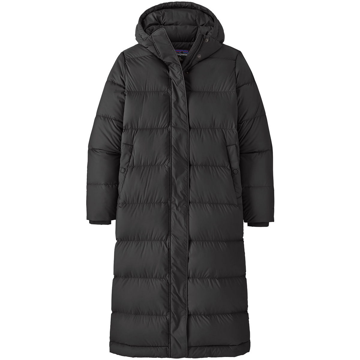 Patagonia Donna Parka Long Silent Down (Taglia XS, Nero)