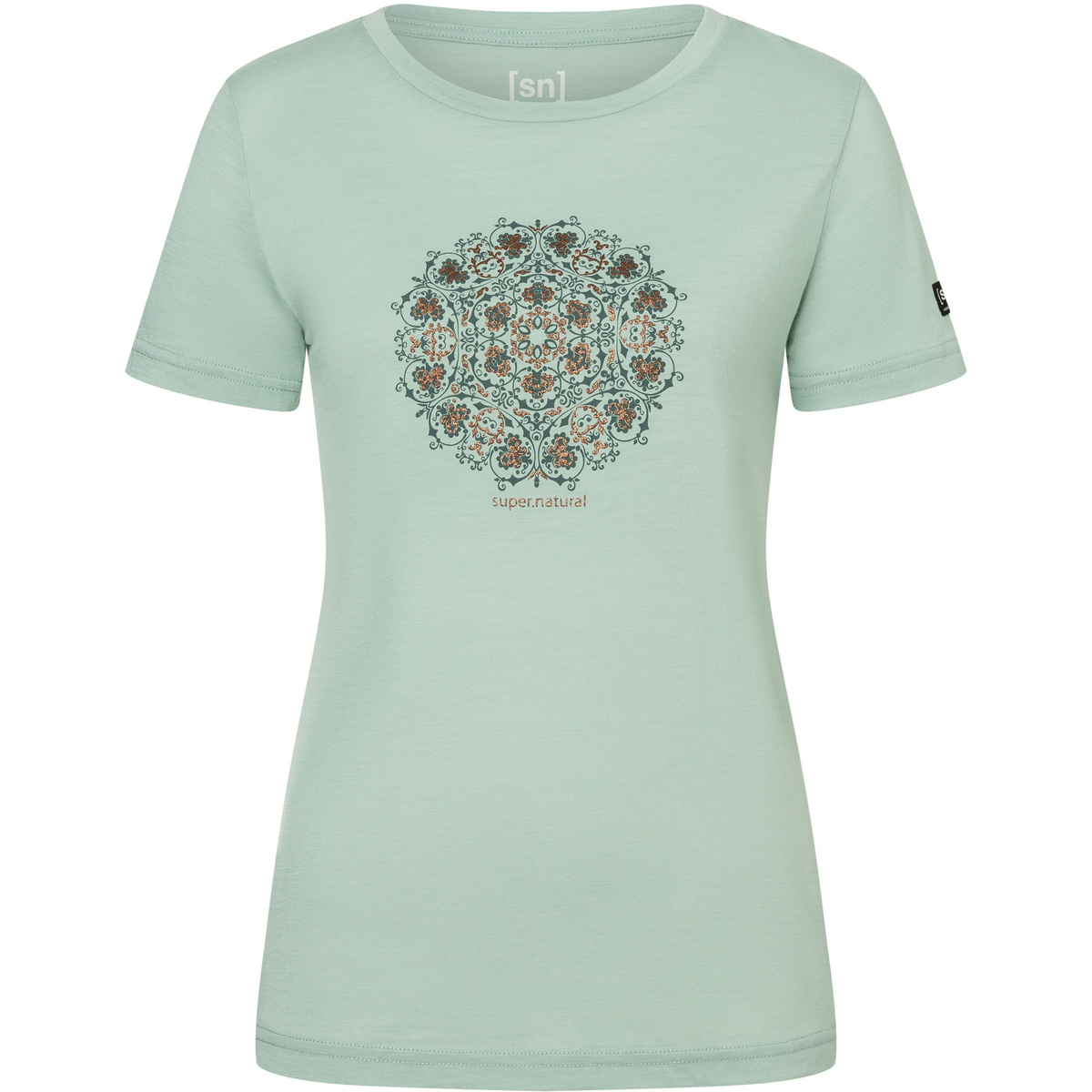 Super.Natural Damen Ornament T-Shirt (Größe S, tuerkis)