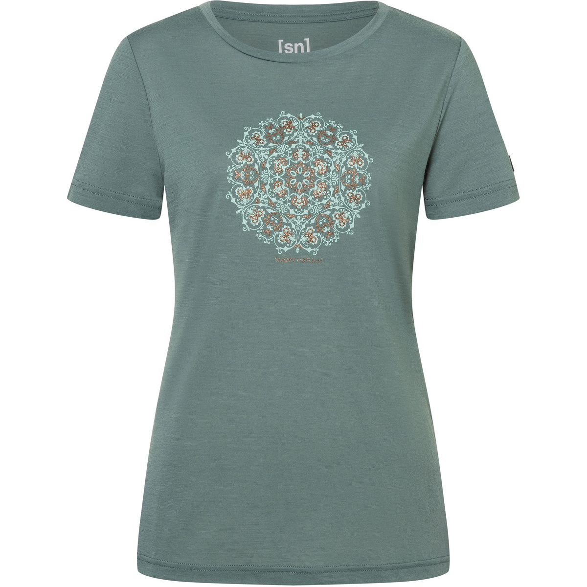 Super.Natural Damen Ornament T-Shirt (Größe M, gruen)