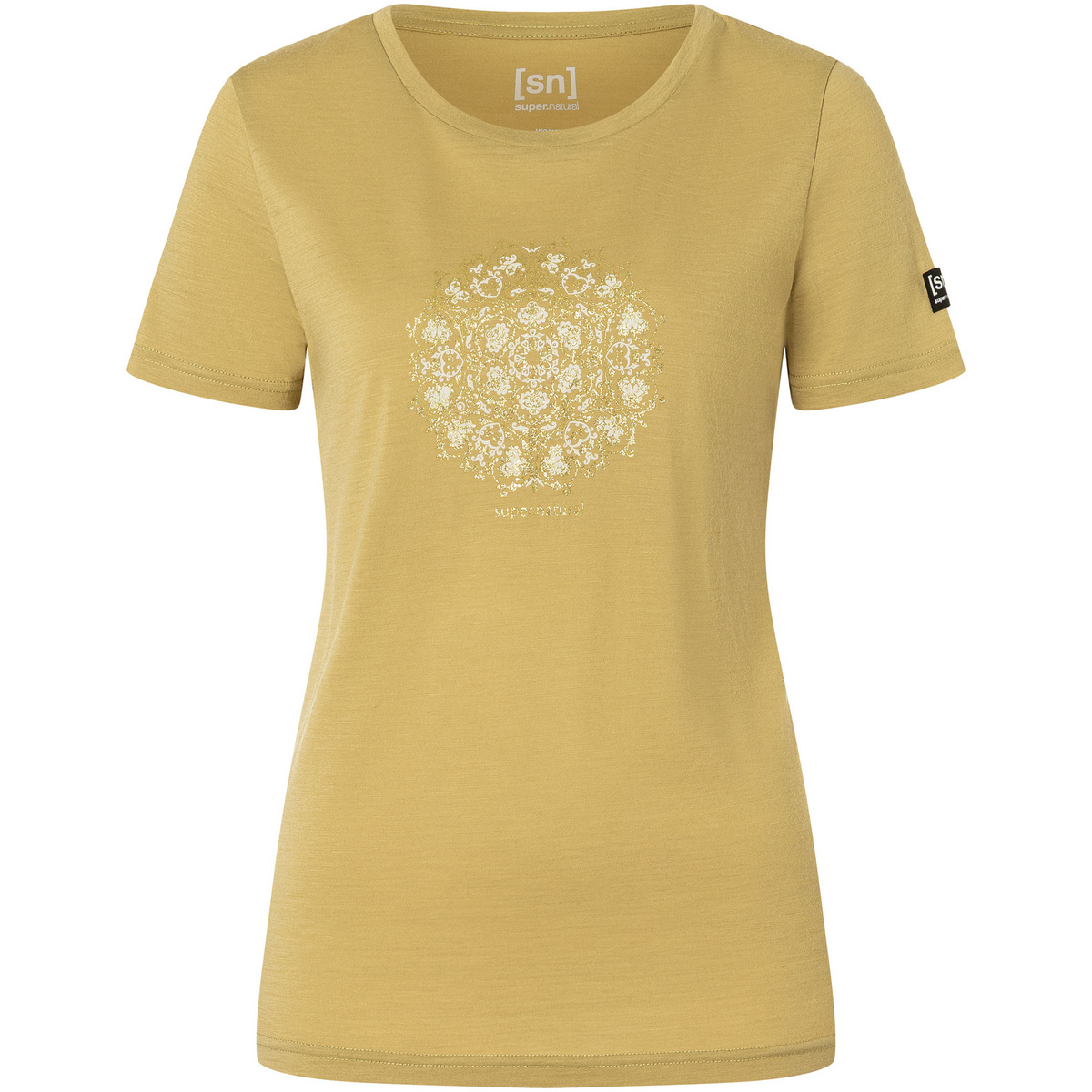Super.Natural Damen Ornament T-Shirt (Größe XL, beige)