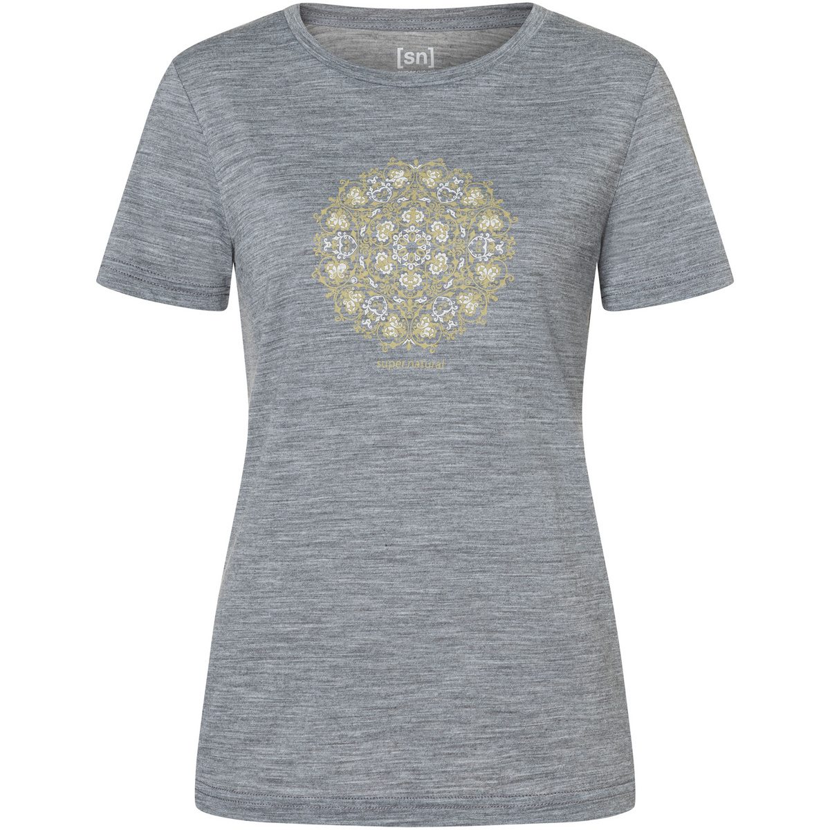 Super.Natural Damen Ornament T-Shirt (Größe XL, grau)