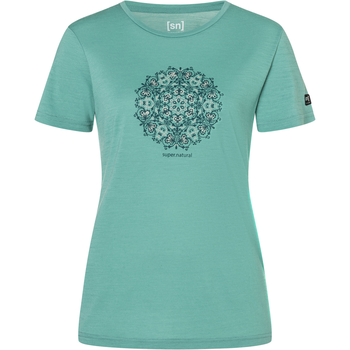 Super.Natural Damen Ornament T-Shirt (Größe S, tuerkis)