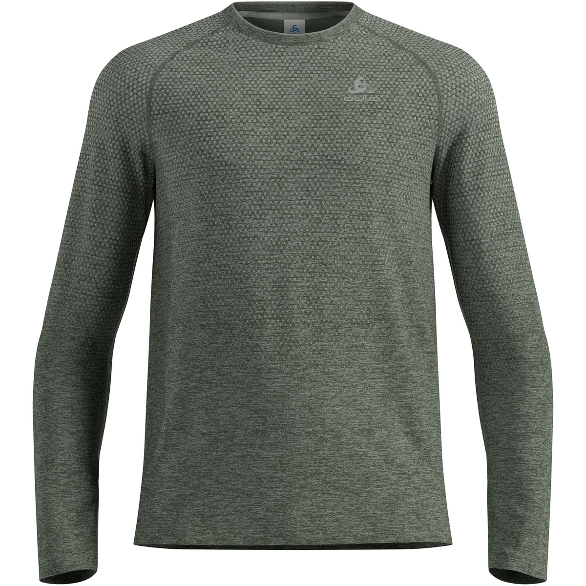 Odlo Herren Essential Seamless Longsleeve (Größe S, oliv)