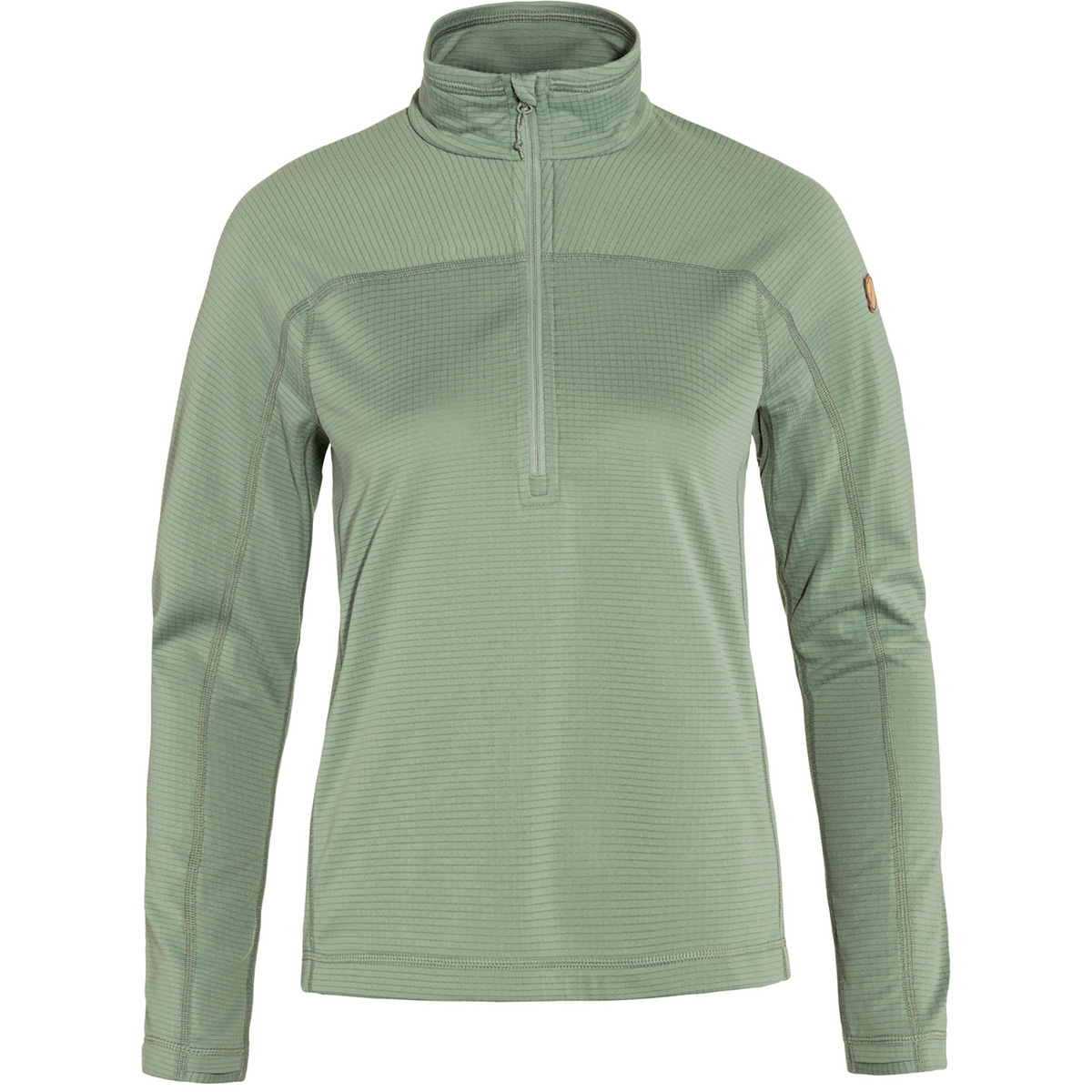 Fjällräven Damen Abisko Lite Fleece Half Zip Pullover (Größe L, gruen)