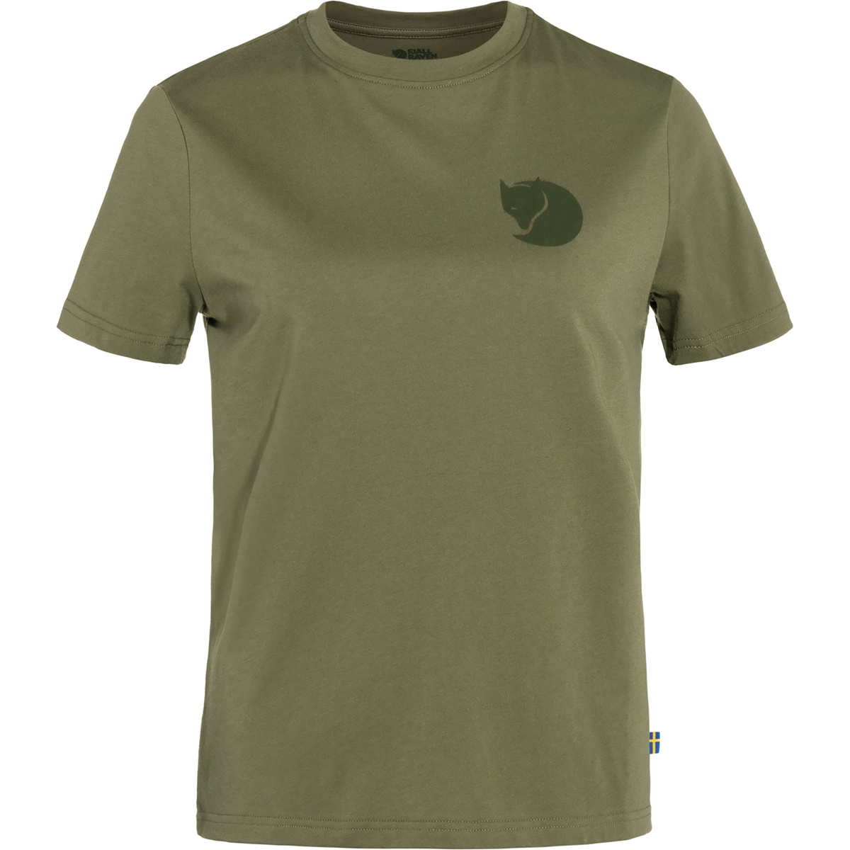 Fjällräven Damen Fox Boxy Logo T-Shirt (Größe S, gruen)