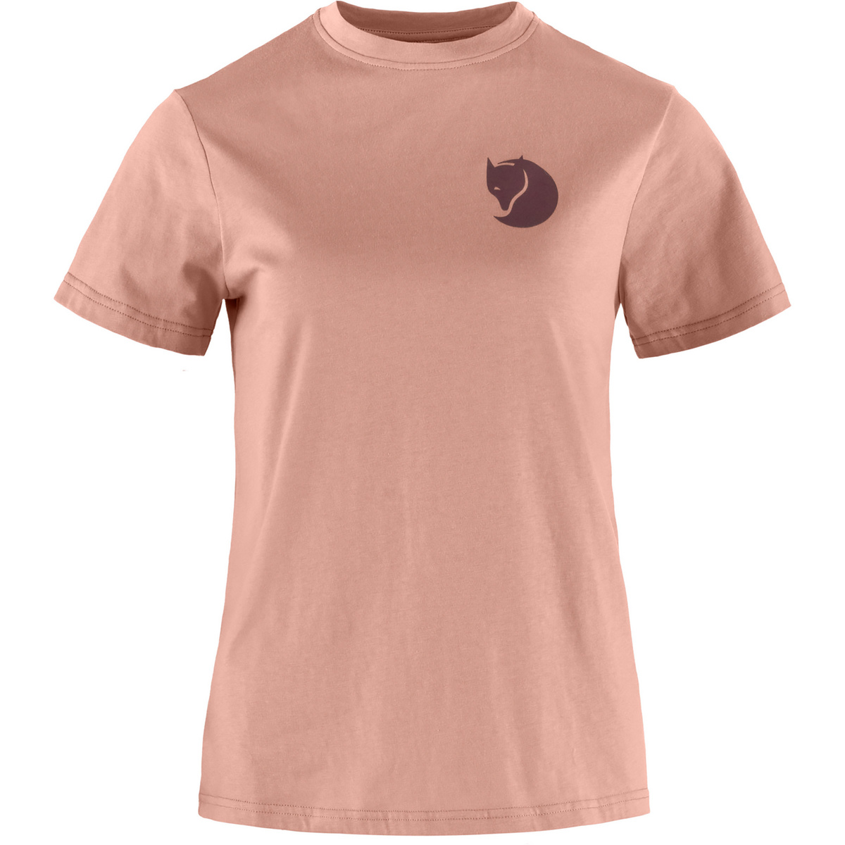 Fjällräven Donna Maglia a manica corta Fox Boxy Logo (Taglia M, rosa)
