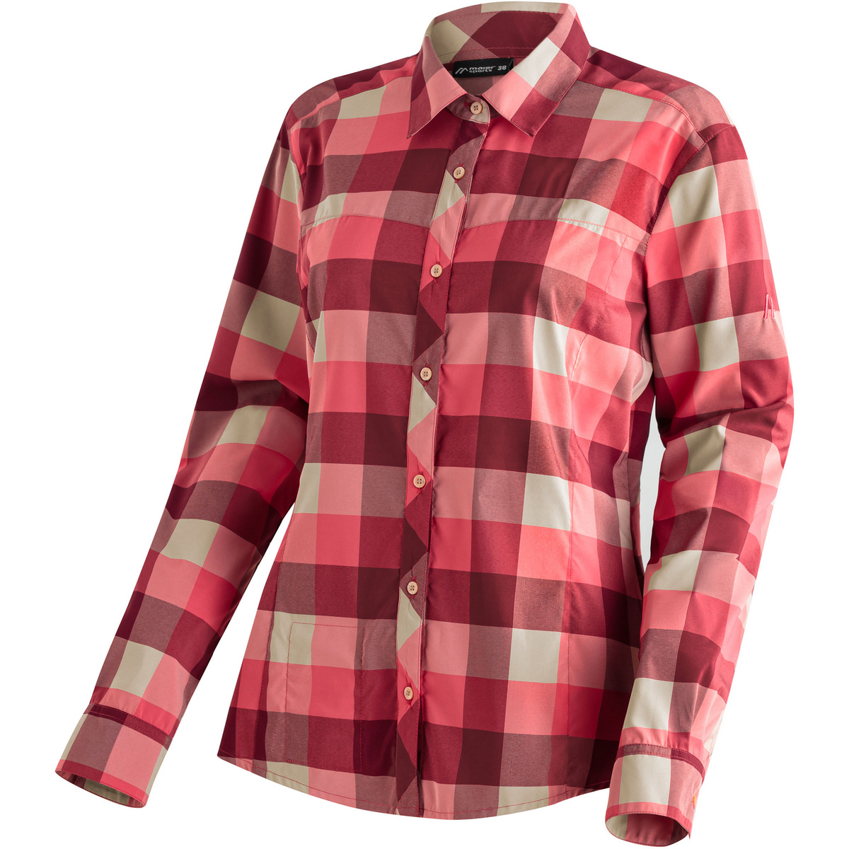 Maier Sports Donna Camicetta Kendra (Taglia L, Rosso)