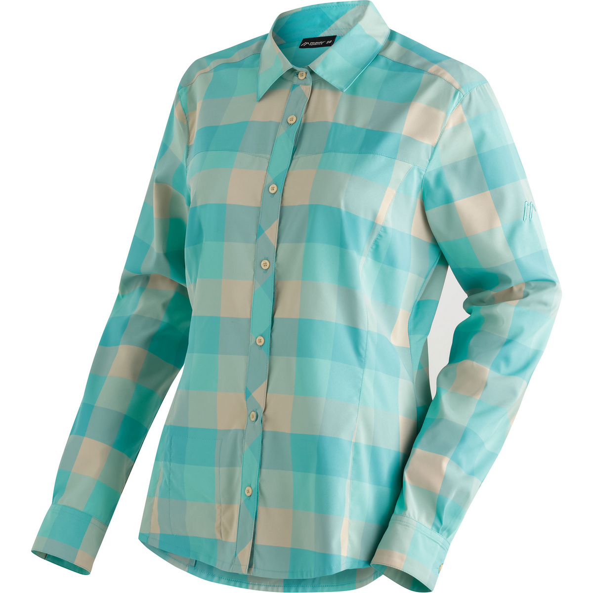 Maier Sports Donna Camicetta Kendra (Taglia L, Turchese)