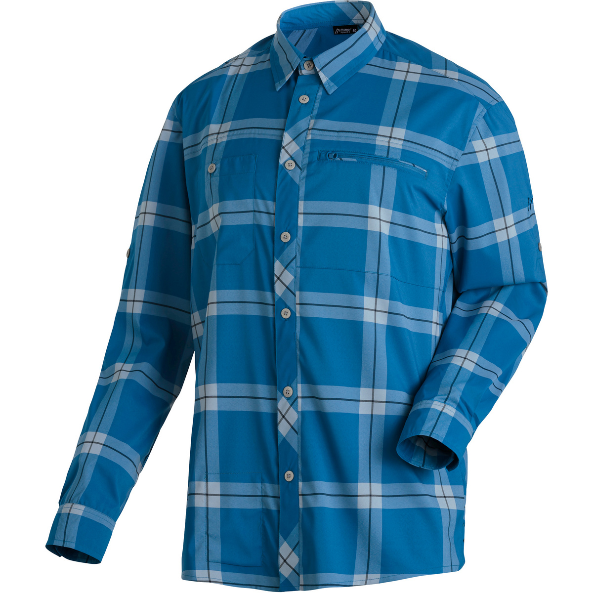 Maier Sports Herren Kasen Hemd (Größe M, blau)