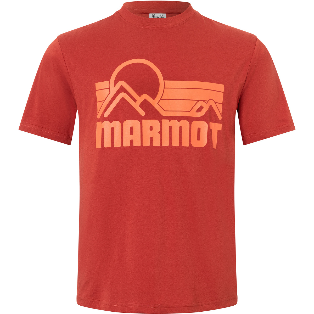 Marmot Uomo Maglia a manica corta Coastal (Taglia XL, Rosso)