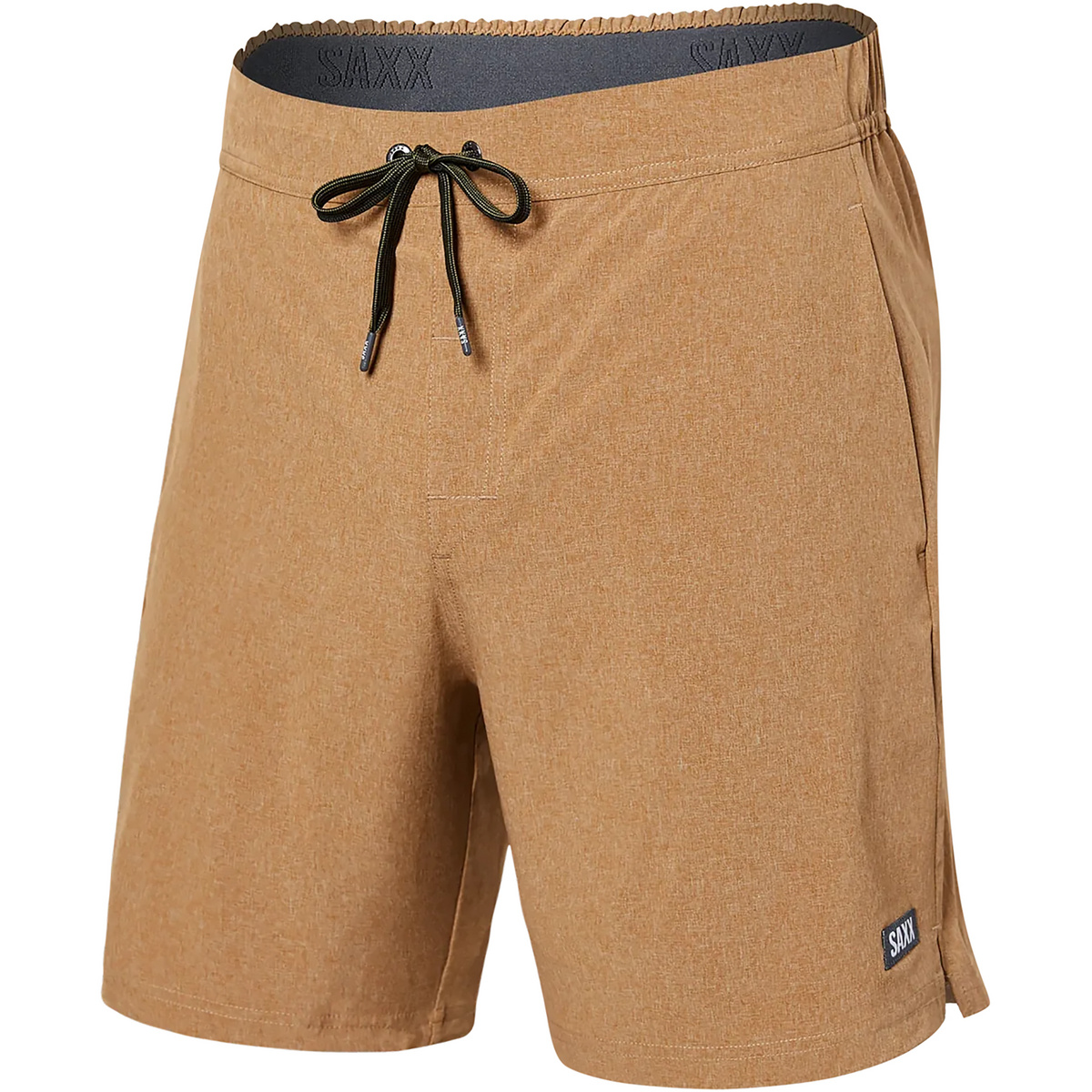 Saxx Underwear Homme Short Sport 2 Life 2n1 7" (taille S, Beige)