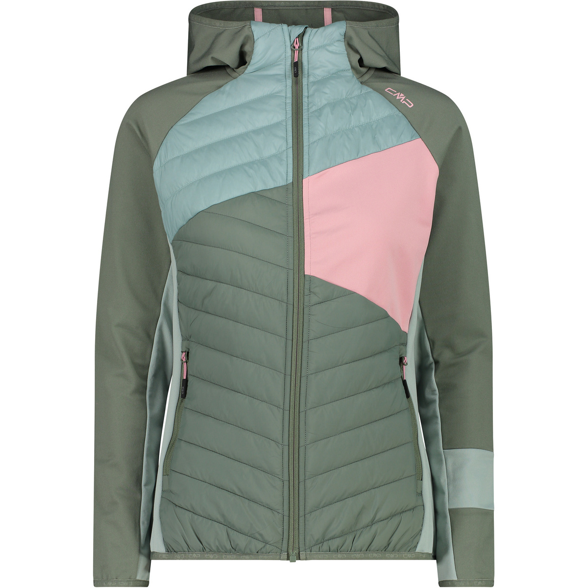 CMP Femme Veste Hoodie (taille L, Gris)
