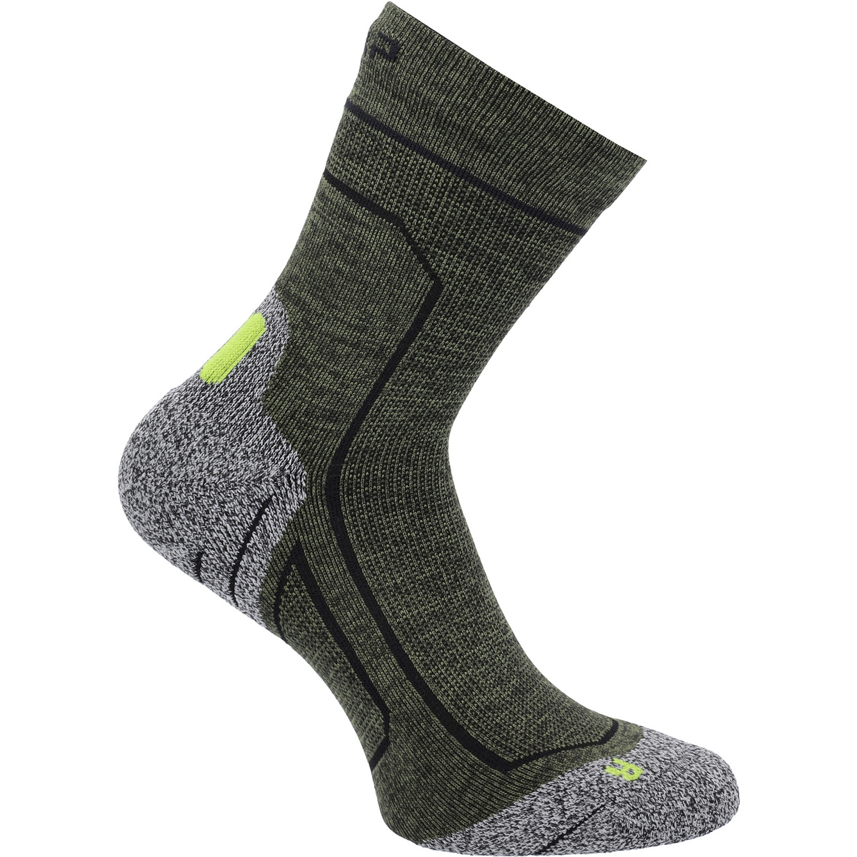CMP Uomo Calzini Hiking Softair (Taglia 39 , Verde)