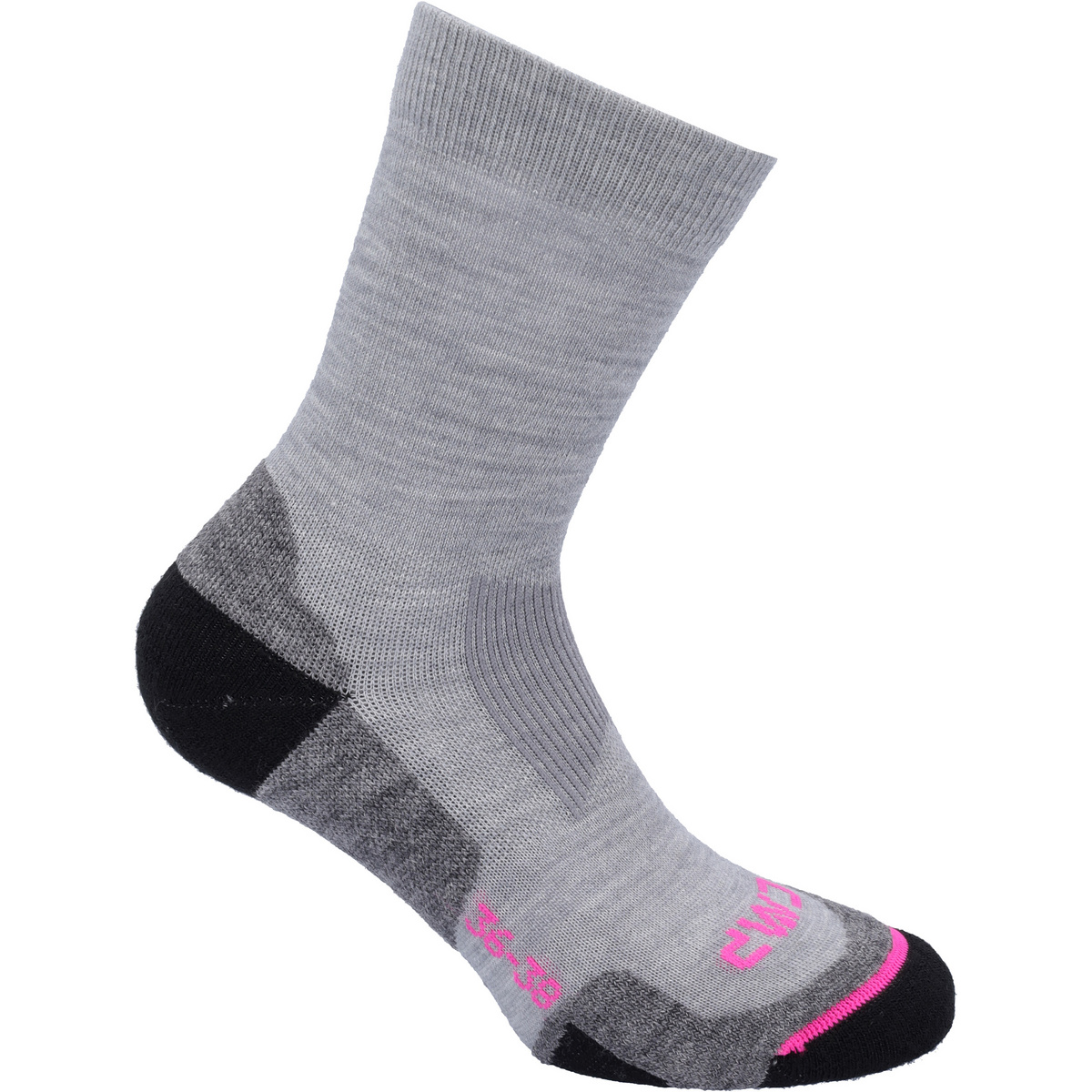 CMP Femme Chaussettes Trekking Wool (taille 36 , Gris)