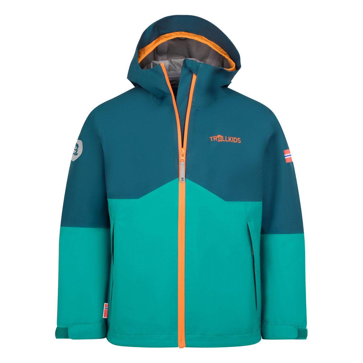 Trollkids Kinder Gjende Jacke (Größe 104, tuerkis)