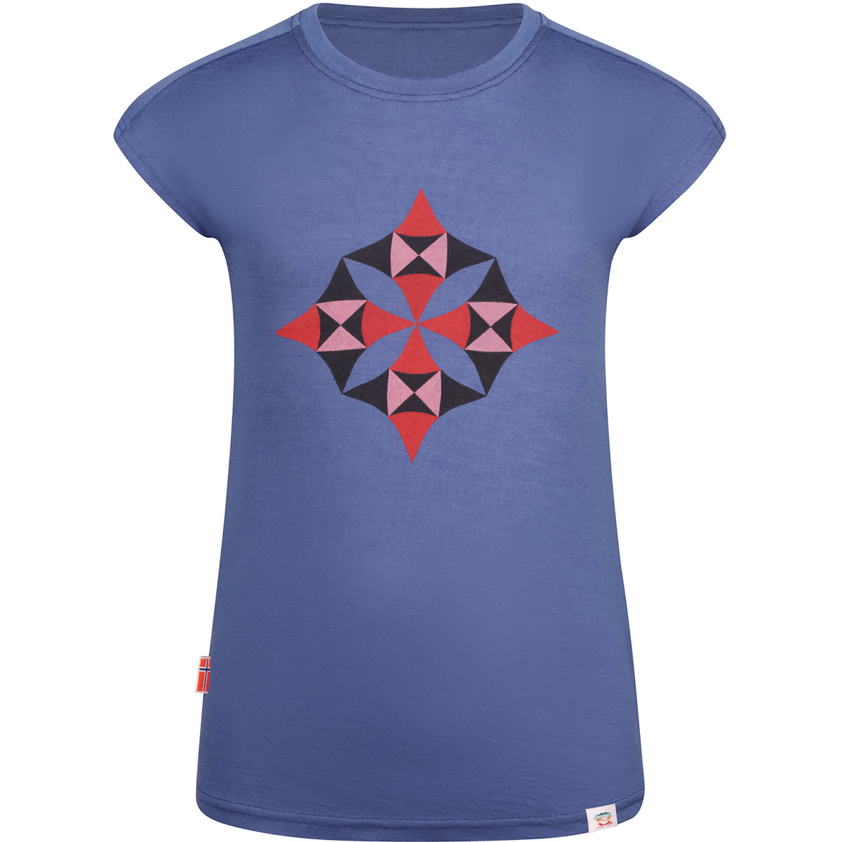 Trollkids Bambino Maglia a manica corta Sandefjord (Taglia 104, Blu)