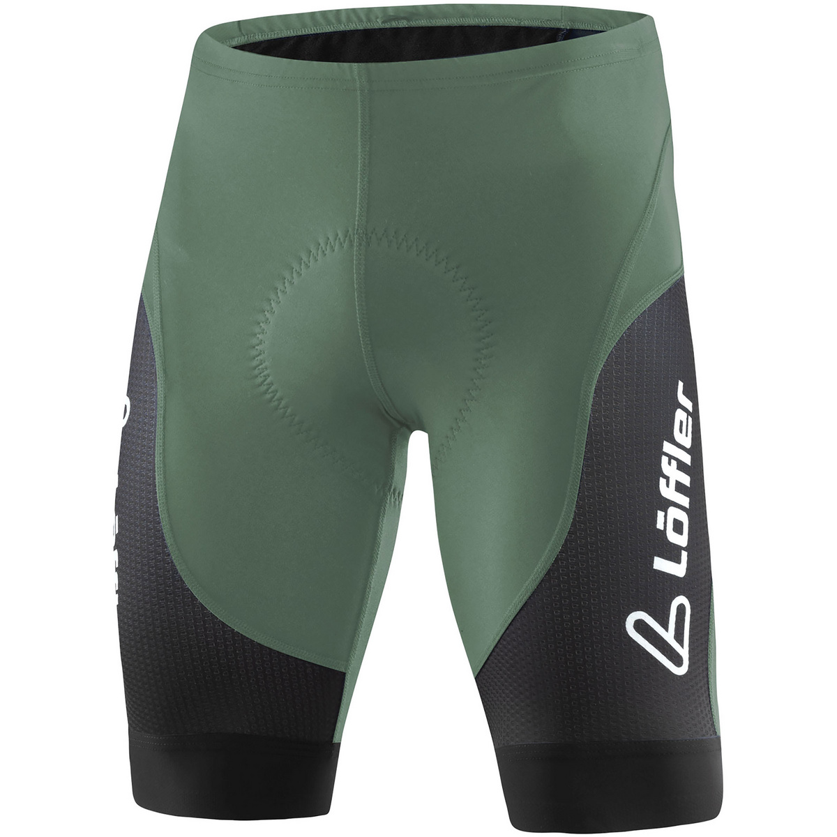 Löffler Uomo Pantaloncini ciclismo Winner III (Taglia S, Verde)