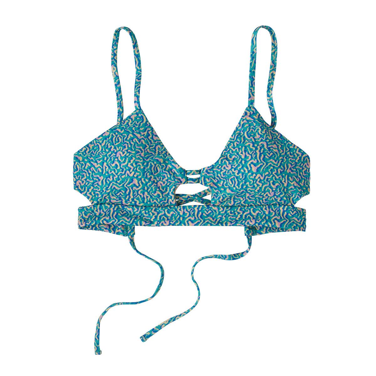 Patagonia Femme Haut Point Focal Bikini (taille XS, Bleu)