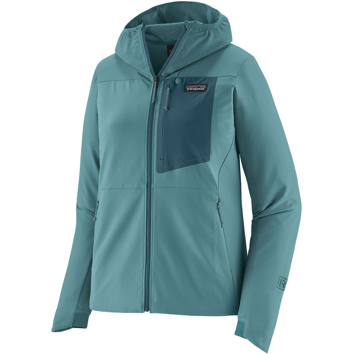 Image of Patagonia Donna Giacca con cappuccio CrossStrata R1