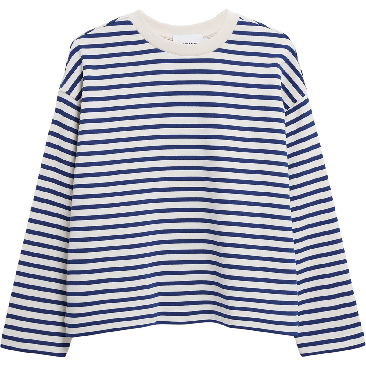 Armedangels Donna Pullover a righe Frankaa (Taglia L, Blu)