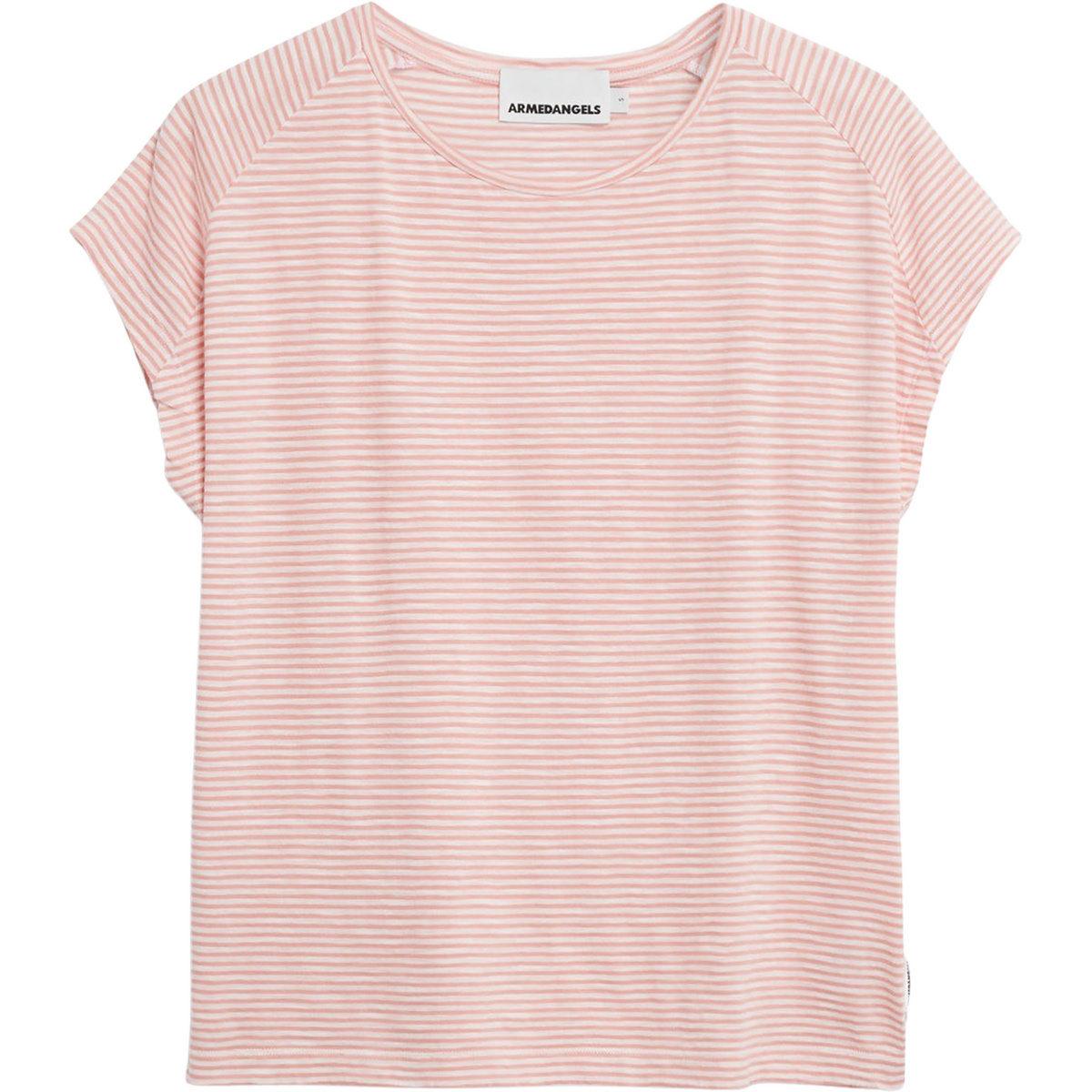 Armedangels Damen Oneliaa Lovely Stripes T-Shirt (Größe S, rosa)