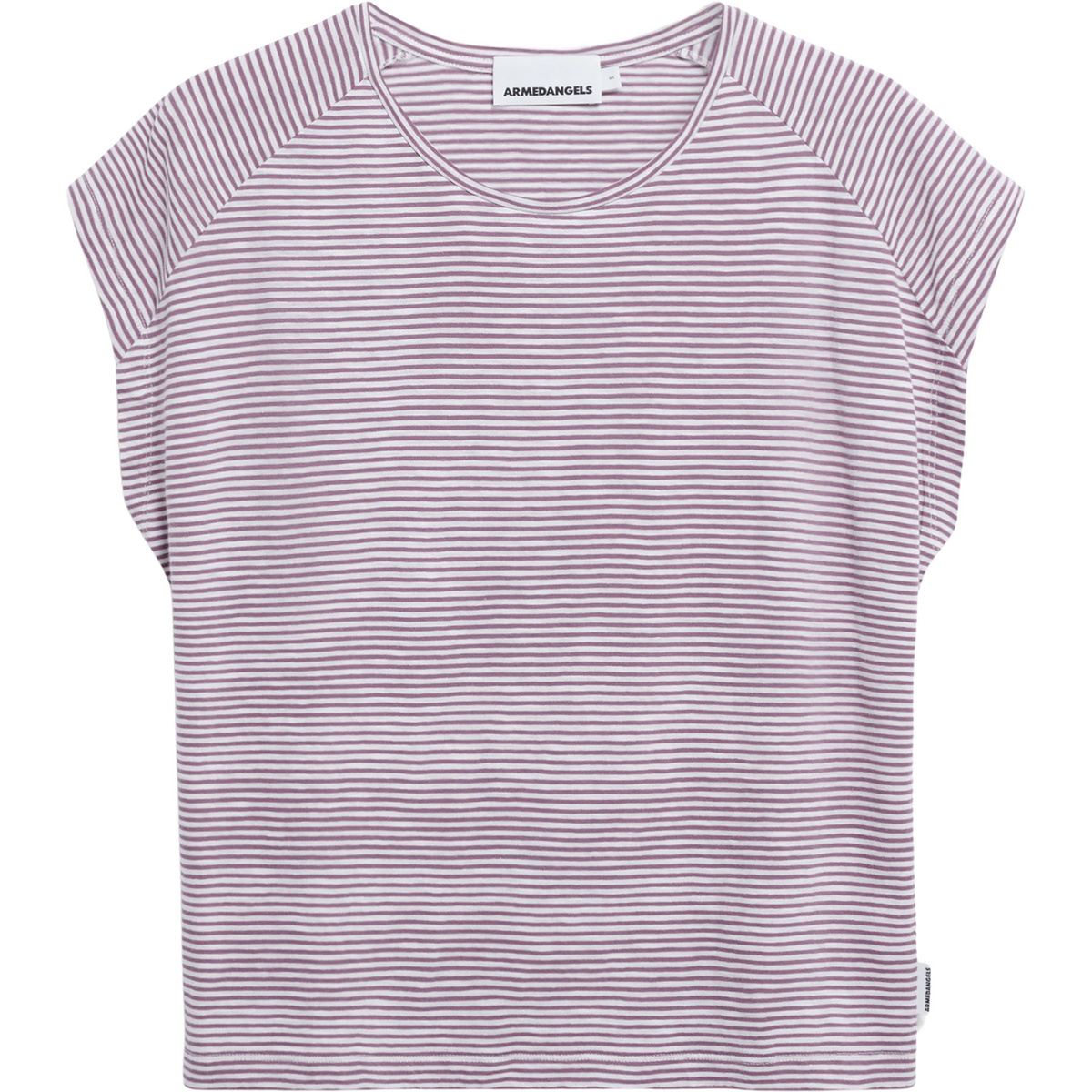 Armedangels Donna Maglietta Oneliaa Lovely Stripes (Taglia XS, rosa)