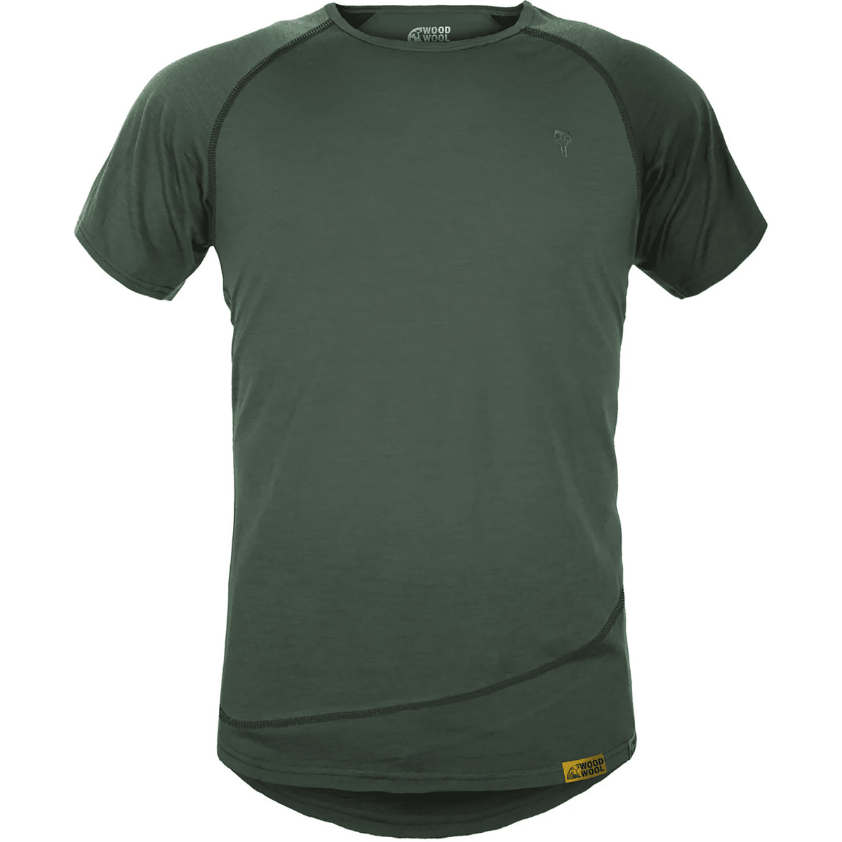 Grüezi Bag Herren Mr. Pike WoodWool T-Shirt (Größe L, gruen)