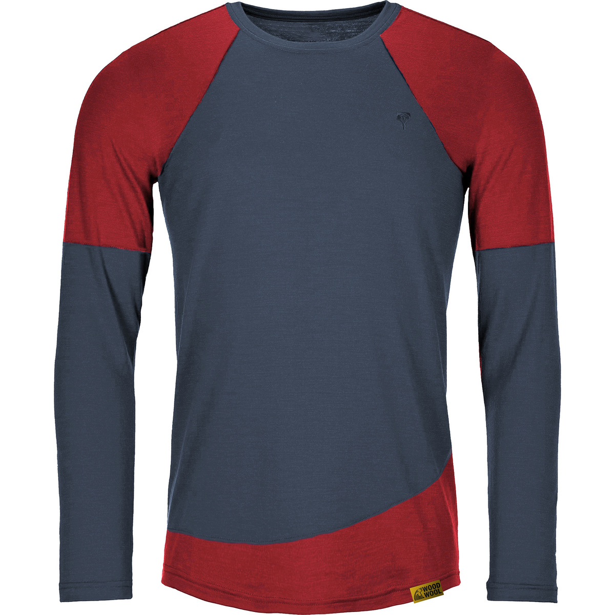 Grüezi Bag Homme T-shirt long Mr. Picard WoodWool (taille S, Bleu)