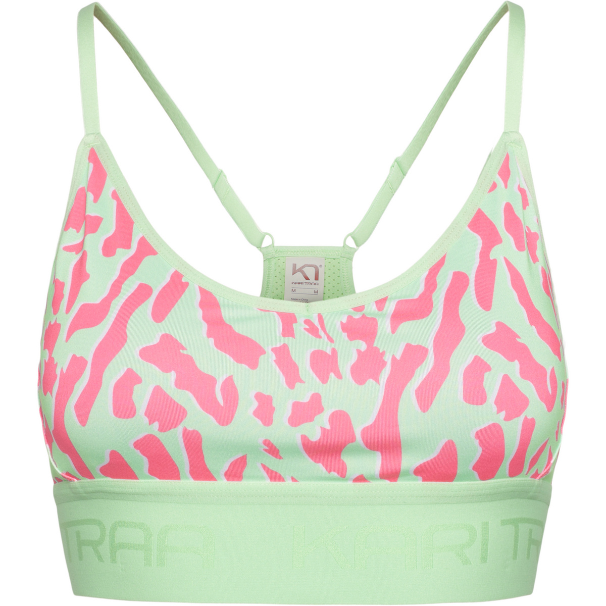 Kari Traa Donna Reggiseno sportivo Var Printed Sport (Taglia M, Verde)