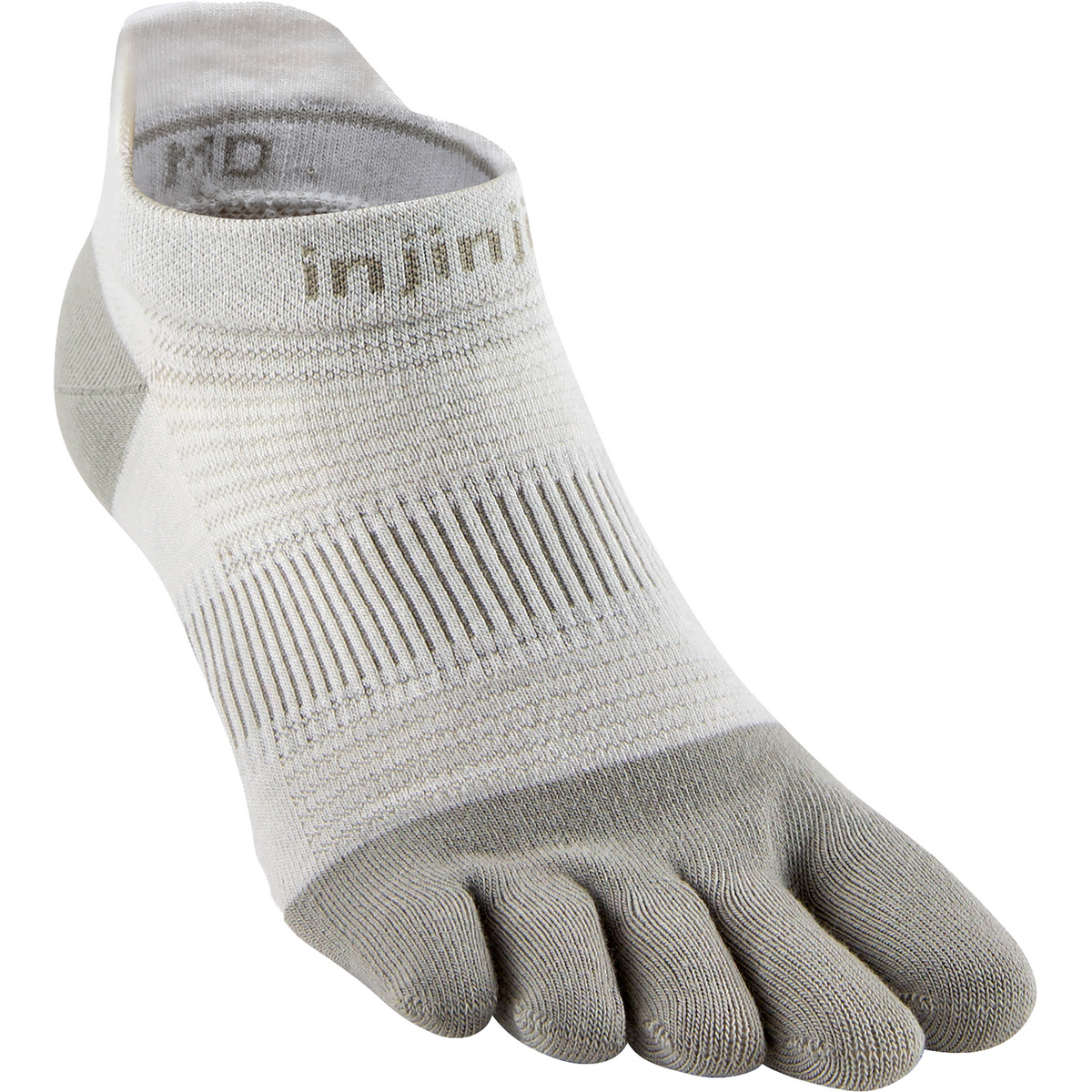 Injinji Calze Run Lightweight No-Show (Taglia 40.5 , Grigio)