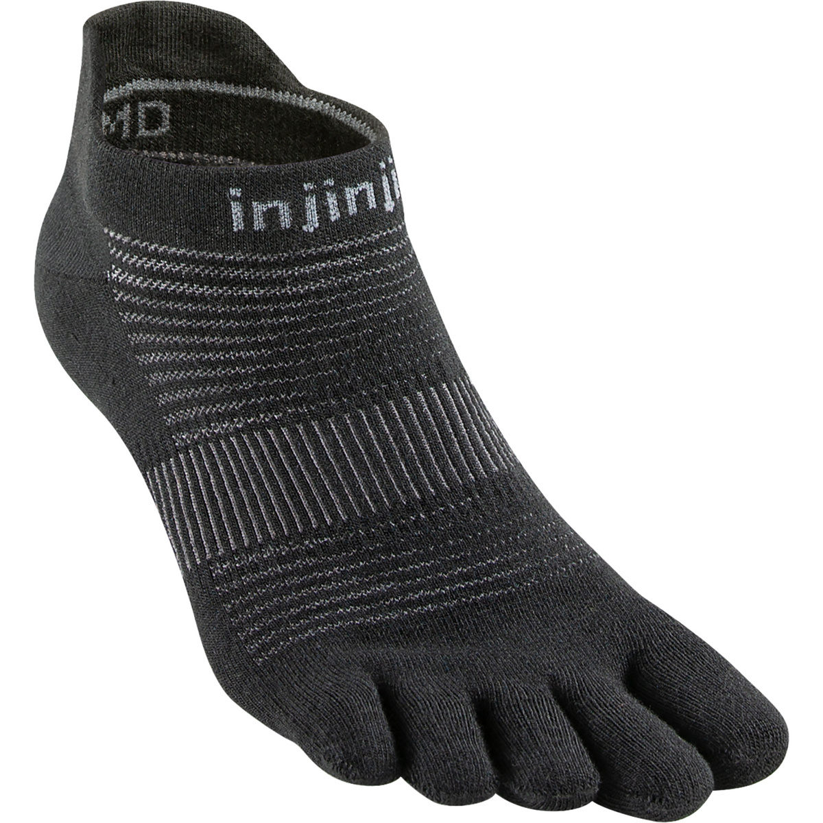 Injinji Calze Run Original Weight No-Show (Taglia 44.5 , Nero)