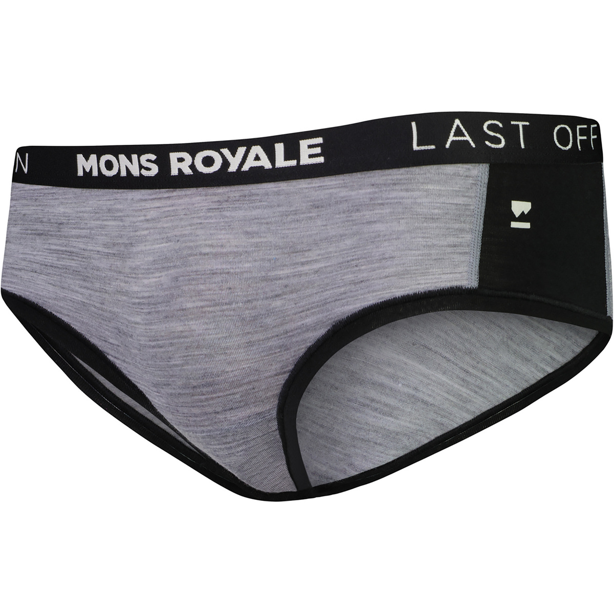 Mons Royale Donna Slip Sylvia Boyleg (Taglia L, Grigio)