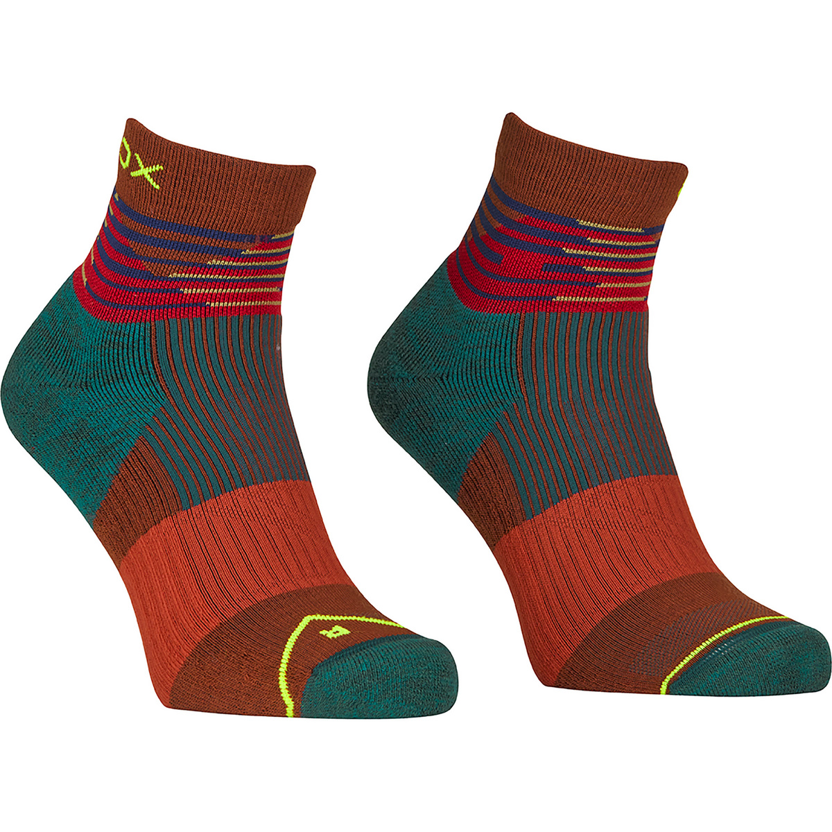 Ortovox Uomo Calze All Mountain (Taglia 39 , Rosso)