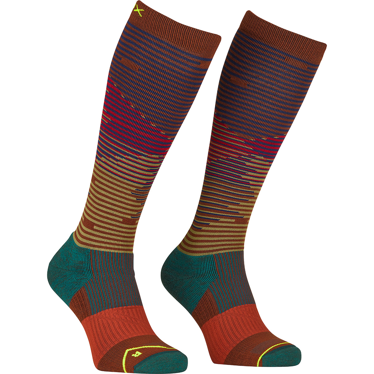 Ortovox Uomo Calze All Mountain Socken (Taglia 39 , Rosso)