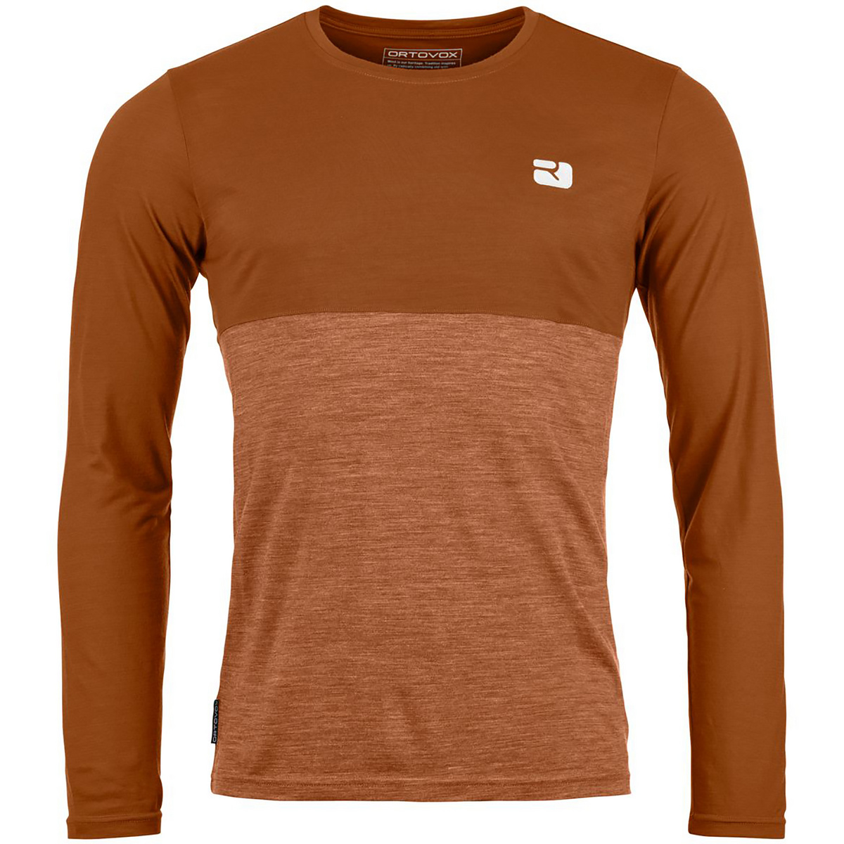 Ortovox Herren 150 Cool Logo Longsleeve (Größe L, braun)