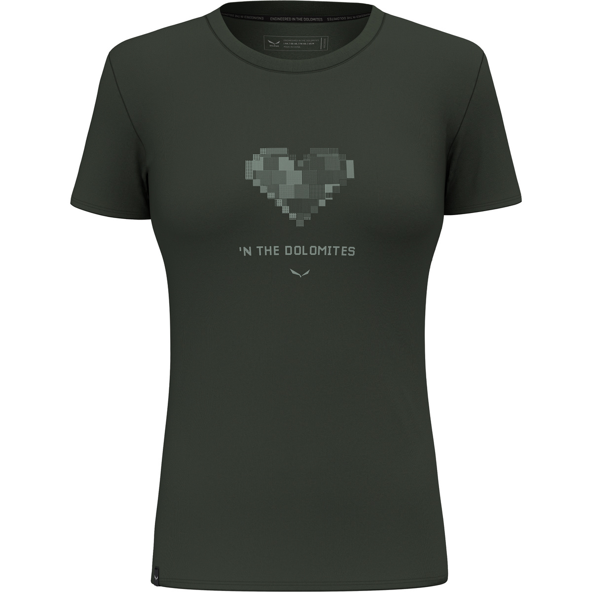 Salewa Damen Pure Heart Dry T-Shirt (Größe XS, oliv)