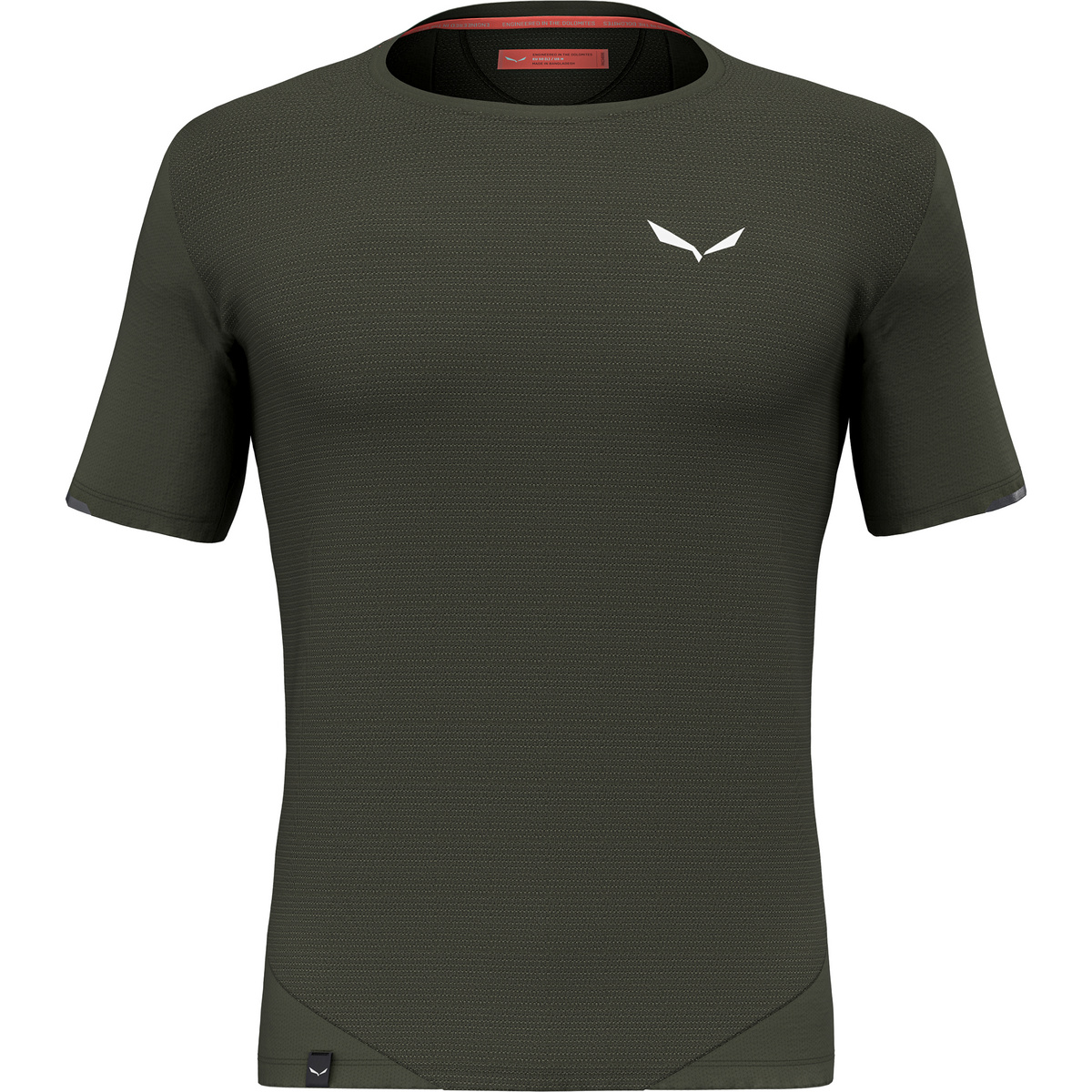 Salewa Uomo Maglietta Pedroc Dry Mesh (Taglia L, Verde oliva)