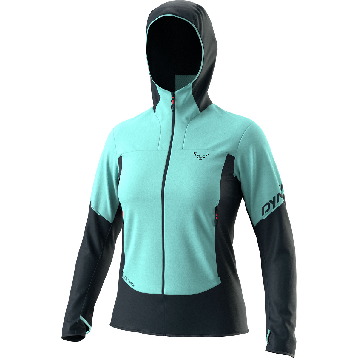Dynafit Damen Traverse Alpha Hoodie Jacke (Größe S, blau)