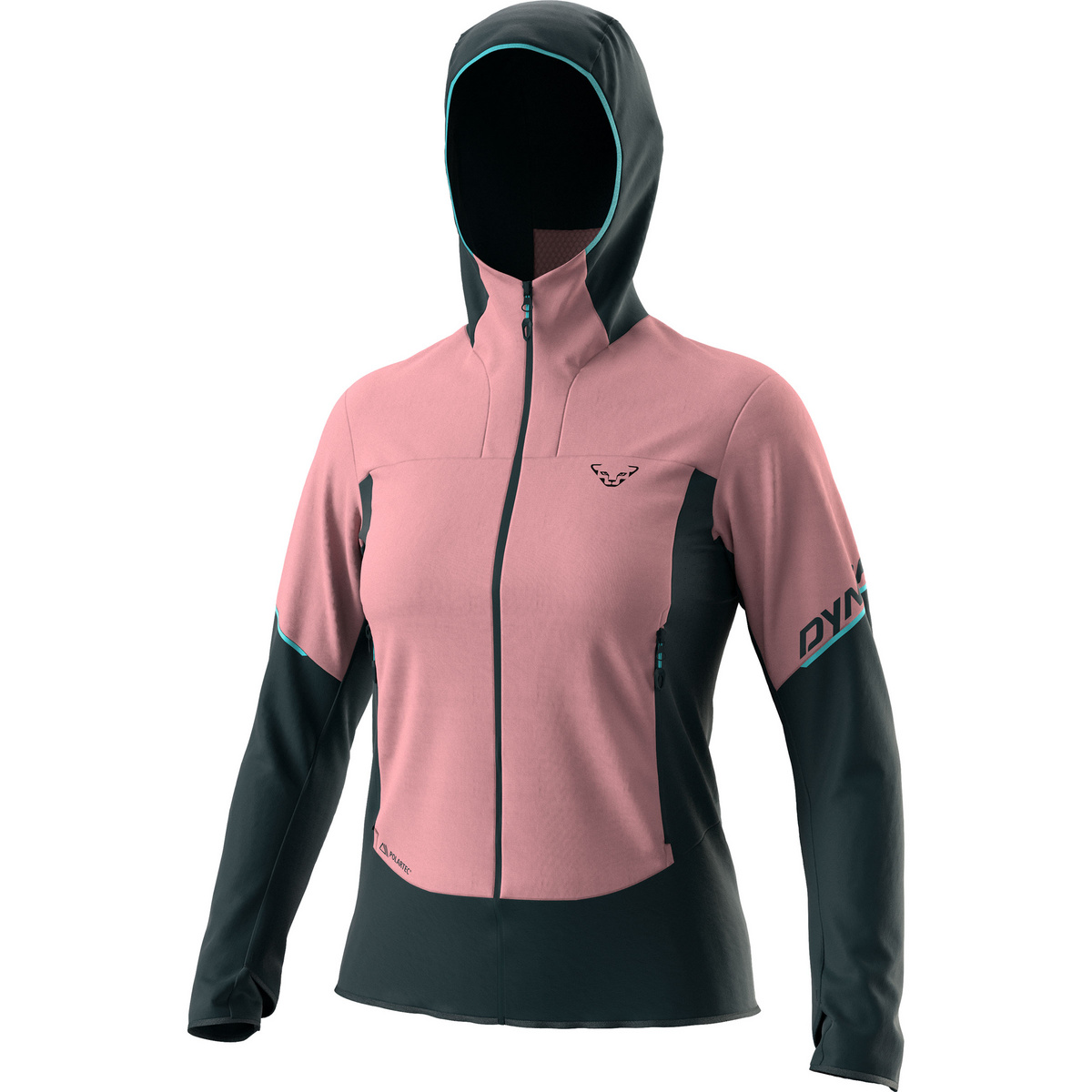 Dynafit Damen Traverse Alpha Hoodie Jacke (Größe M, rosa)