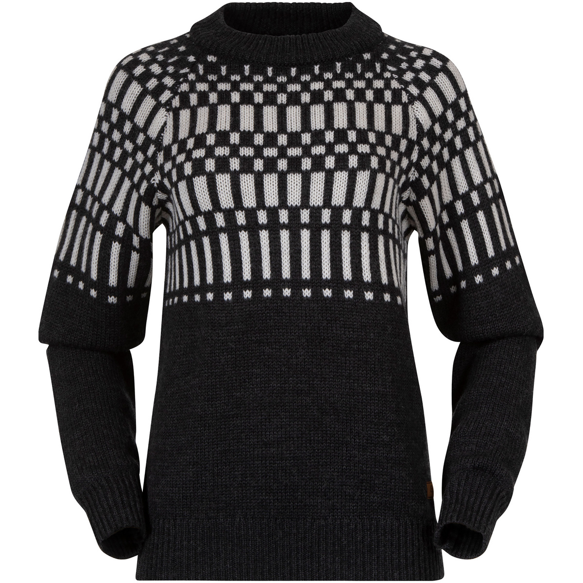 Bergans Donna Maglione Nordmarka Merino (Taglia XL, Grigio)