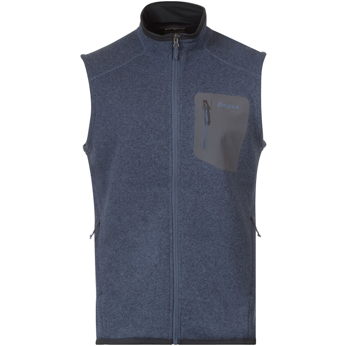Bergans Herren Kamphaug Knitted Weste (Größe M, blau)