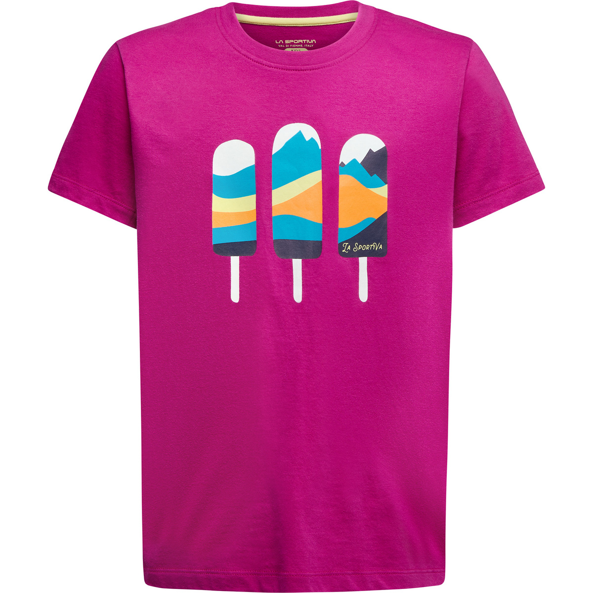 La Sportiva Kinder Icy Mountains T-Shirt (Größe 140, pink)