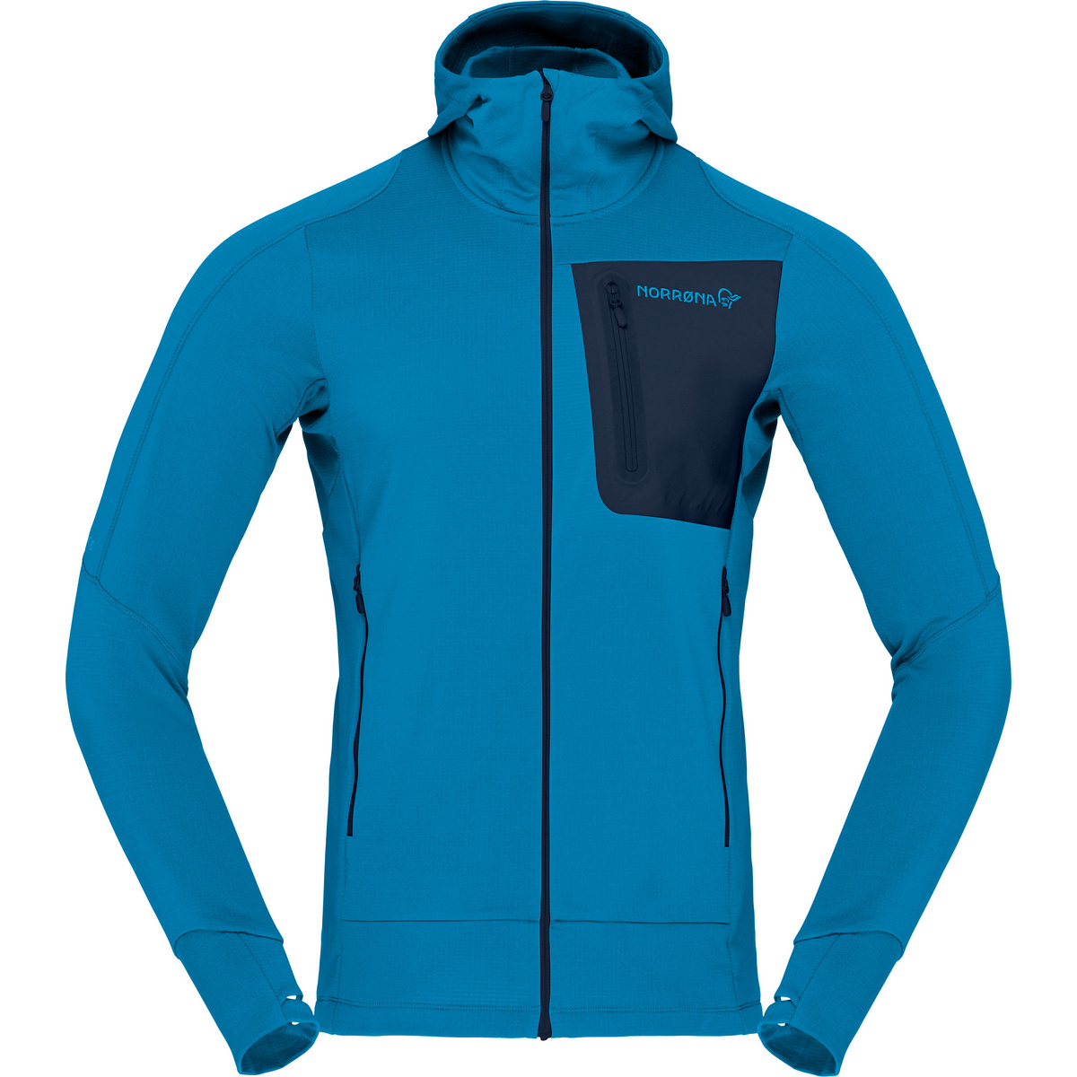 Norrona Herren Falketind Power Grid Hoodie Jacke